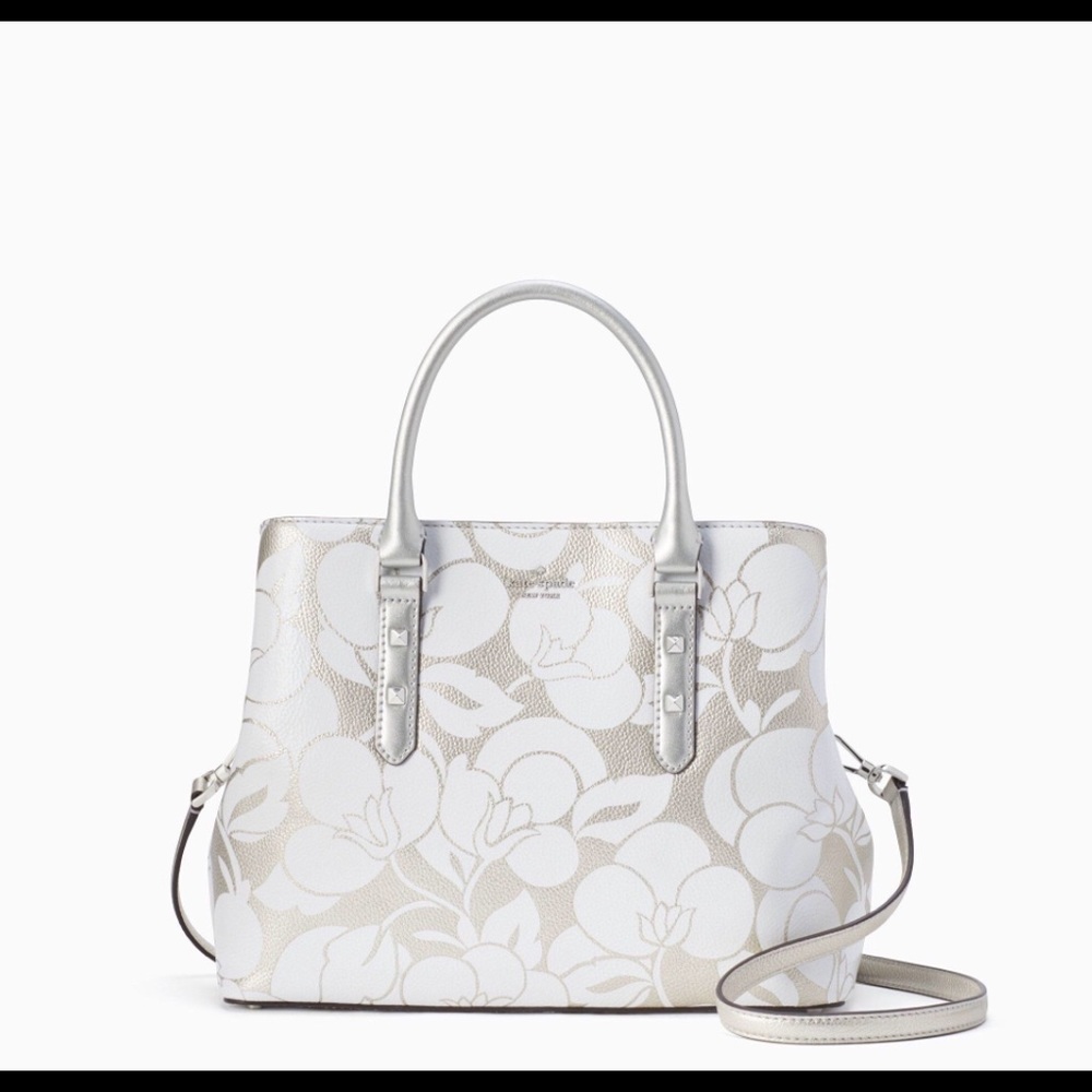Kate Spade Metallic Floral Satchel
